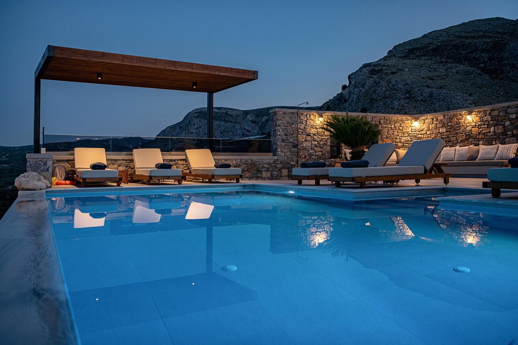 Villa Amavi - Private Heated Pool Kato Asites Bagian luar foto